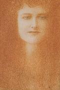 Fernand Khnopff Study of A woman Germany oil painting artist